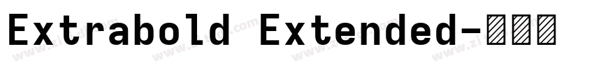 Extrabold Extended字体转换